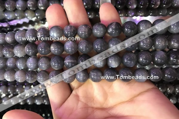 CSS317 15.5 inches 10mm round black sunstone gemstone beads