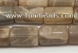 CSS400 15.5 inches 8*10mm - 8*13mm tube sunstone beads wholesale