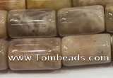 CSS401 15.5 inches 10*14mm - 10*17mm tube sunstone beads wholesale