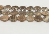 CSS410 15.5 inches 18*25mm flat teardrop sunstone beads wholesale