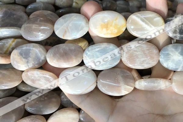 CSS416 15.5 inches 18*25mm oval sunstone beads wholesale