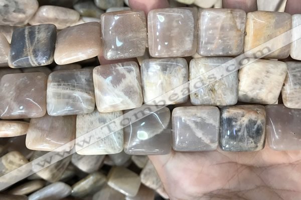 CSS425 15.5 inches 20*20mm square sunstone beads wholesale