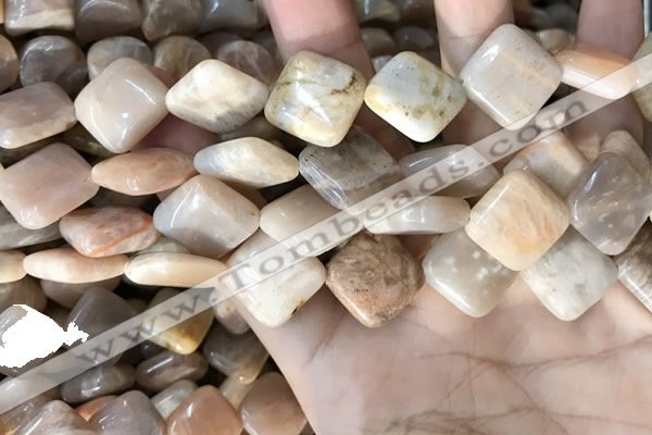 CSS431 15.5 inches 16*16mm diamond sunstone beads wholesale