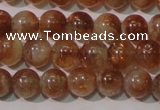 CSS552 15.5 inches 6mm round natural golden sunstone beads