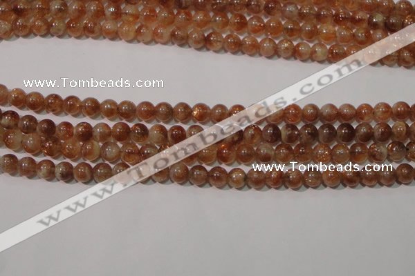 CSS552 15.5 inches 6mm round natural golden sunstone beads