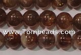 CSS553 15.5 inches 7mm round natural golden sunstone beads