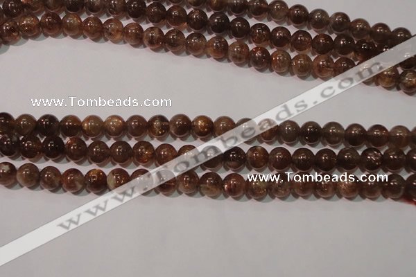 CSS553 15.5 inches 7mm round natural golden sunstone beads