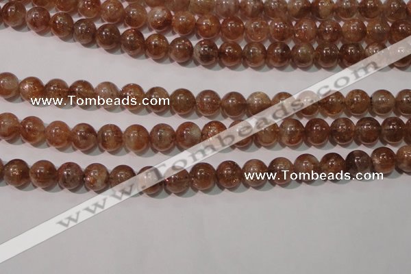 CSS554 15.5 inches 8mm round natural golden sunstone beads