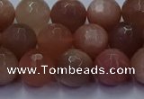 CSS673 15.5 inches 10mm faceted round sunstone gemstone beads