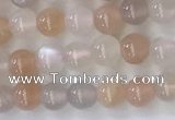 CSS700 15.5 inches 4mm round mixed sunstone beads wholesale