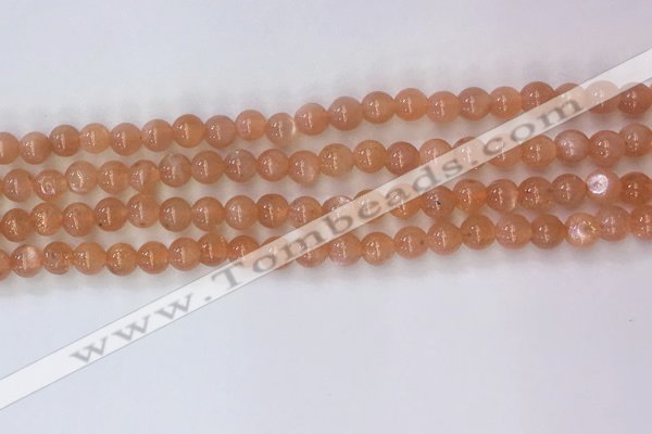 CSS703 15.5 inches 4mm round natural golden sunstone beads