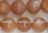 CSS710 15.5 inches 8mm round natural golden sunstone beads