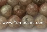 CSS722 15.5 inches 8mm round sunstone beads wholesale