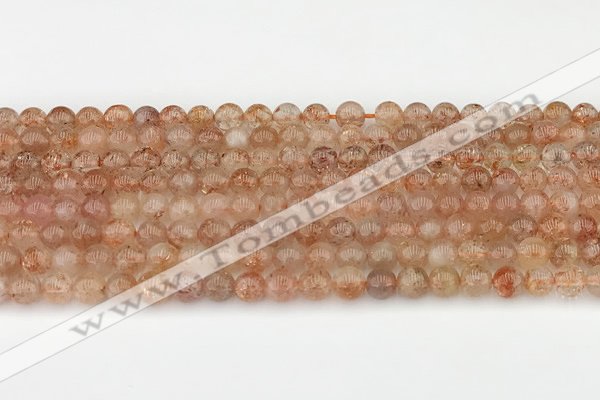 CSS750 15.5 inches 5mm round golden sunstone beads wholesale