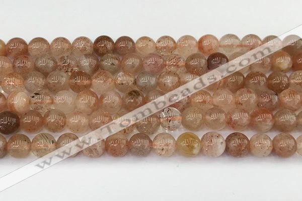 CSS762 15.5 inches 7mm round golden sunstone beads wholesale