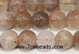 CSS800 15 inches 6mm round rainbow sunstone beads