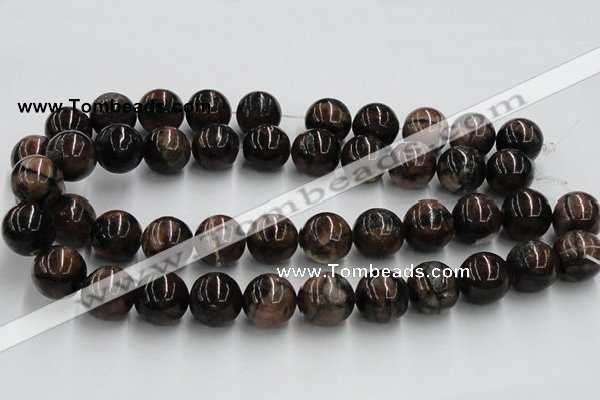 CST05 15.5 inches 18mm round staurolite gemstone beads wholesale