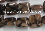 CST09 15.5 inches 14*14mm square staurolite gemstone beads wholesale