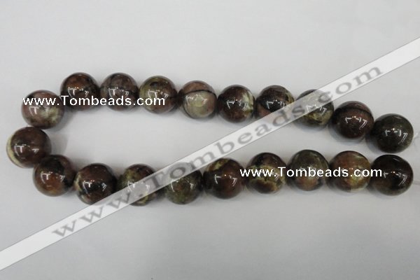 CST40 15.5 inches 20mm round staurolite gemstone beads wholesale