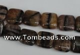 CST42 15.5 inches 12*12mm square staurolite gemstone beads wholesale