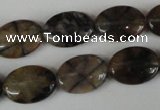 CST48 15.5 inches 13*18mm oval staurolite gemstone beads wholesale