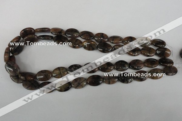 CST48 15.5 inches 13*18mm oval staurolite gemstone beads wholesale