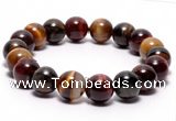 CTB07 7 inches 10mm round tiger eye stretch bracelet wholesale