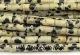 CTB1000 15 inches 2*4mm tube dalmatian jasper beads