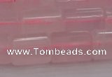 CTB103 15.5 inches 11*15mm faceted tube rose quartz beads