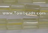 CTB104 15.5 inches 11*15mm faceted tube lemon quartz beads