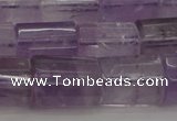 CTB105 15.5 inches 11*15mm faceted tube amethyst gemstone beads