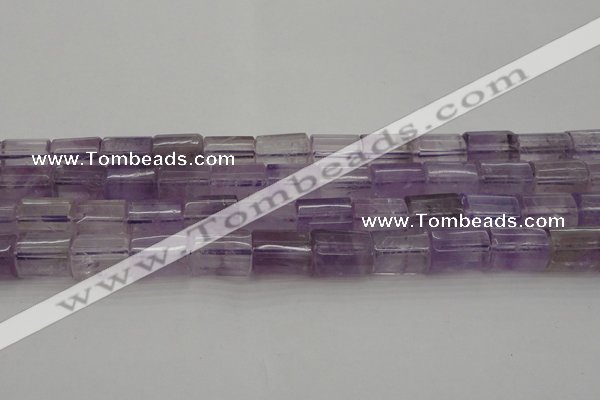 CTB105 15.5 inches 11*15mm faceted tube amethyst gemstone beads