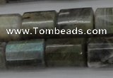 CTB107 15.5 inches 11*15mm faceted tube labradorite gemstone beads