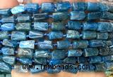 CTB1307 15 inches 6*10mm - 8*10mm faceted tube apatite beads
