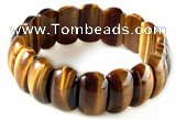 CTB17 7.5 inches 7*11*18mm  yellow tiger eye stretch bracelet