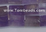 CTB204 15.5 inches 10*15mm faceted tube natural ametrine beads