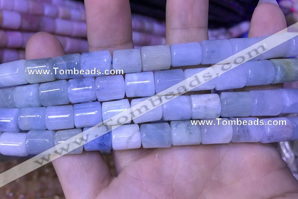 CTB250 15.5 inches 8*10mm tube natural aquamarine beads