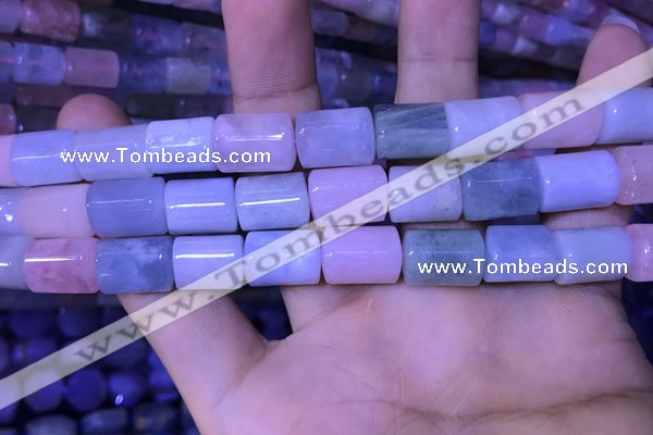 CTB261 15.5 inches 10*12mm - 10*14mm triangle natural morganite beads