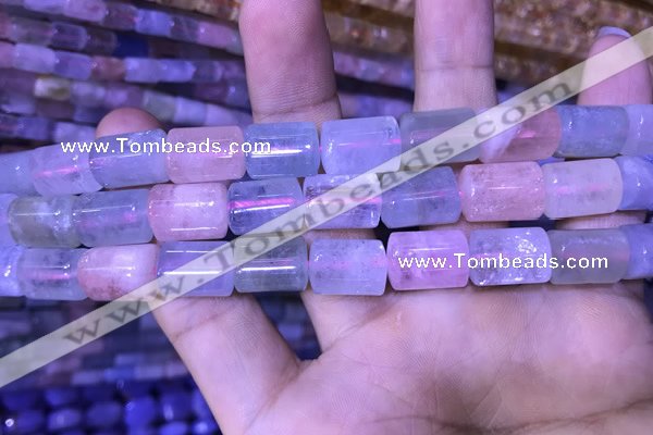 CTB262 15.5 inches 9*11mm - 9*13mm triangle natural morganite beads