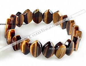 CTB28 7.5 inches 5*10*15mm oval tiger eye stretch bracelet