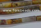 CTB316 15.5 inches 4*13mm tube crazy lace agate beads wholesale