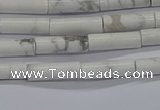 CTB340 15.5 inches 4*13mm tube white howlite beads wholesale