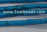 CTB342 15.5 inches 4*13mm tube imitation turquoise beads wholesale