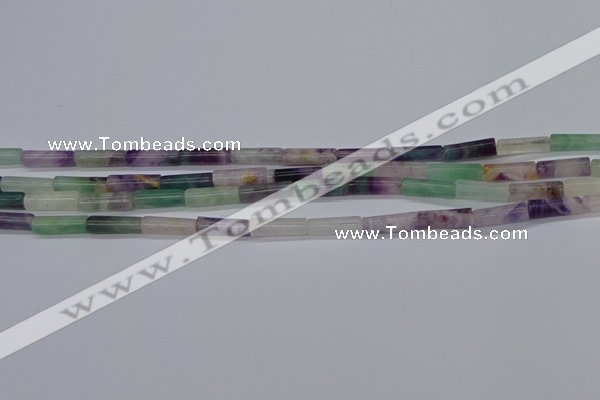 CTB348 15.5 inches 4*13mm tube fluorite beads wholesale