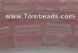 CTB501 15.5 inches 10*13mm triangle rose quartz beads wholesale
