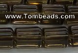 CTB505 15.5 inches 10*13mm triangle smoky quartz beads wholesale