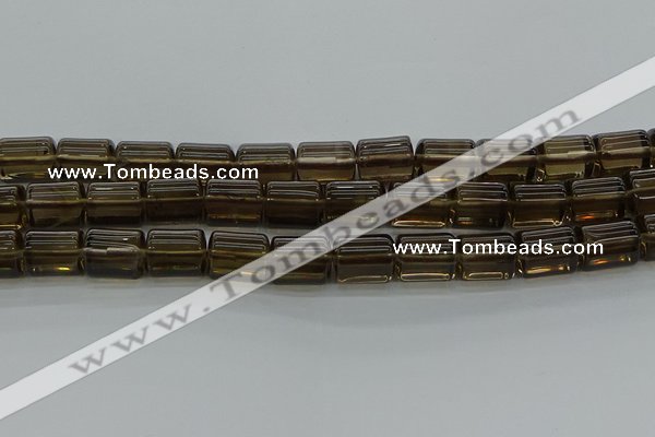 CTB505 15.5 inches 10*13mm triangle smoky quartz beads wholesale