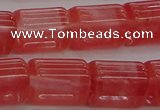 CTB508 15.5 inches 10*13mm triangle cherry quartz beads wholesale