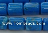 CTB538 15.5 inches 10*13mm triangle turquoise beads wholesale