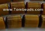 CTB540 15.5 inches 10*13mm triangle golden tiger eye beads wholesale